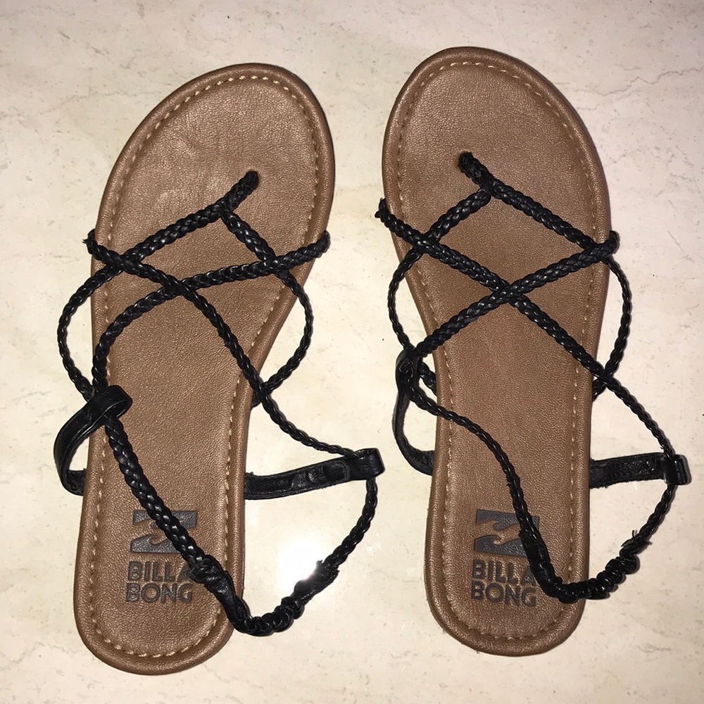 Strap on Brown/Black Sandals